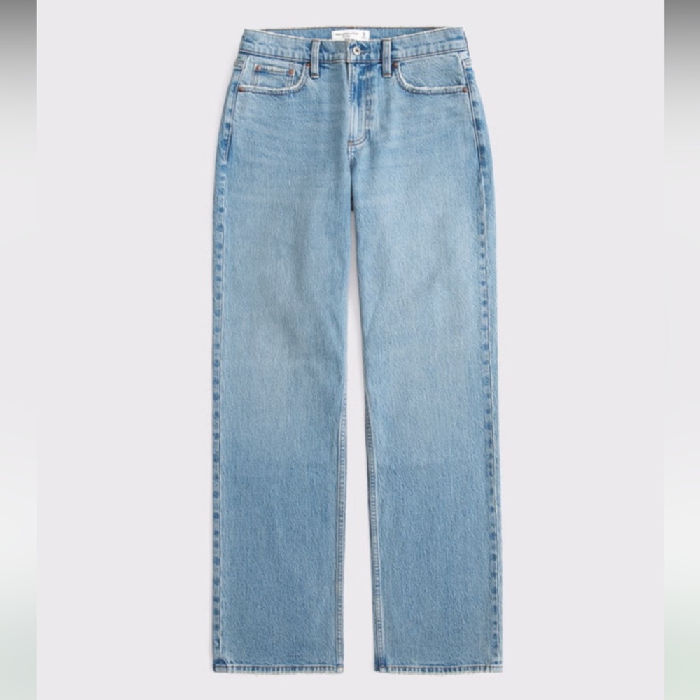 Abercrombie and Fitch Curve Love Low Rise Baggy Jean, 28